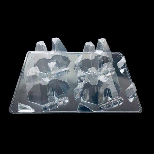 Customized Stackable Clear PET Molded Tray for Hardware Semiconductor Components