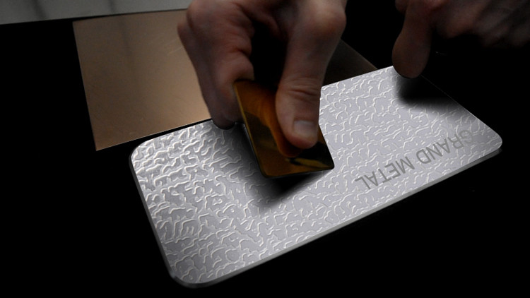 China Factory Customized With Pattern Anti-Scratch Finish 0.5mm Stainless Steel Sheet