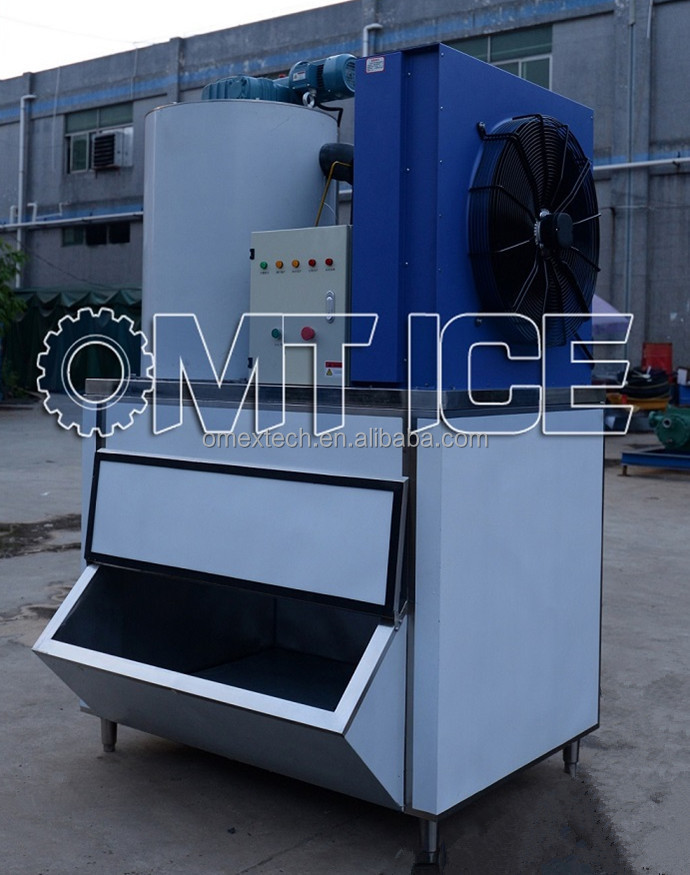 High Production Industrial Flake Ice Maker 600KG Capacity Power Saving Low Noise