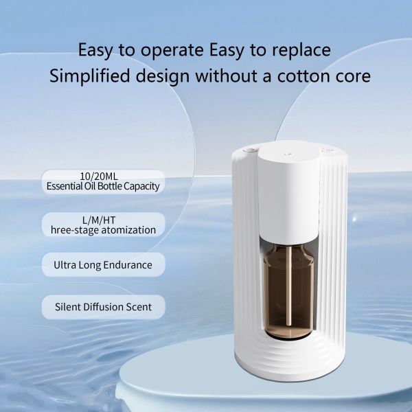 PP POM Portable Aromatherapy Diffuser 10-30m2 Coverage With Two Fluid Atomization