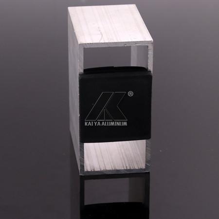 Square Aluminum Extrusion Profiles , Mill Finish Aluminum With Plastic