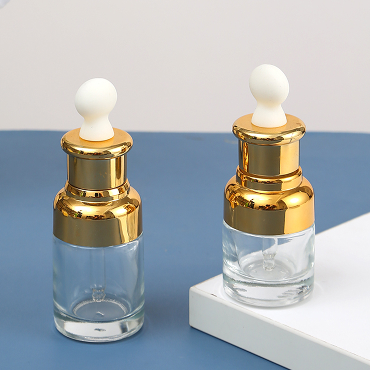 2ml 3ml 5ml 10ml Round Glass Dropper Bottle Small Mini Frosted Glass Essential Oil Bottle With NBR Dropper