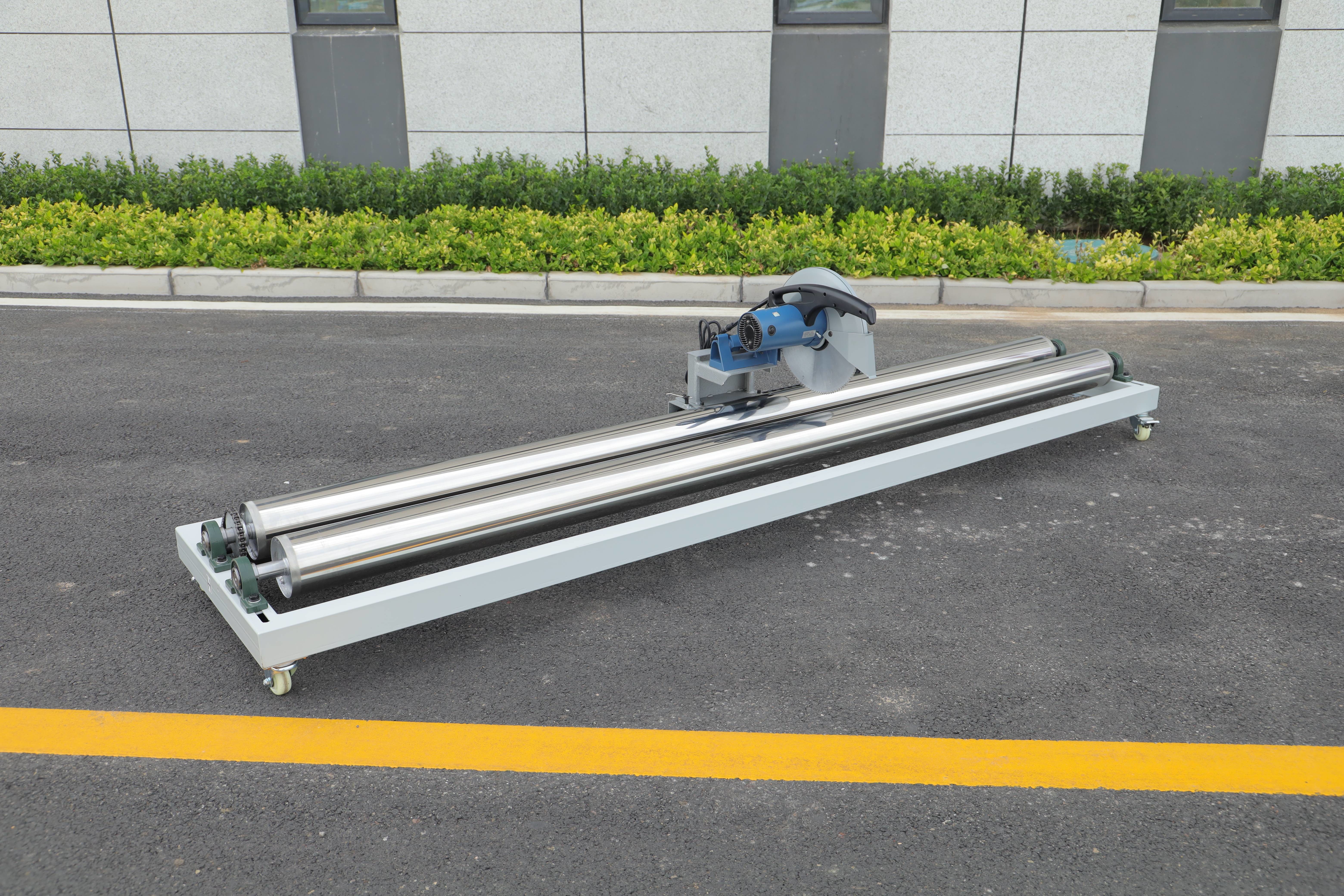 3m Length Semi-automatic Sticker And Flex Banner Roll Slitter Cutting Machine