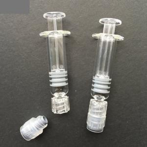 Quality Luer Lock Glass Syringe 1ml Capacity With Measurement Transparent Color wholesale