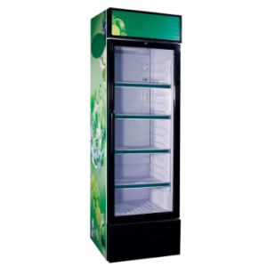 Quality 80W Upright Display Freezer , 253L Vertical Beverage Cooler wholesale