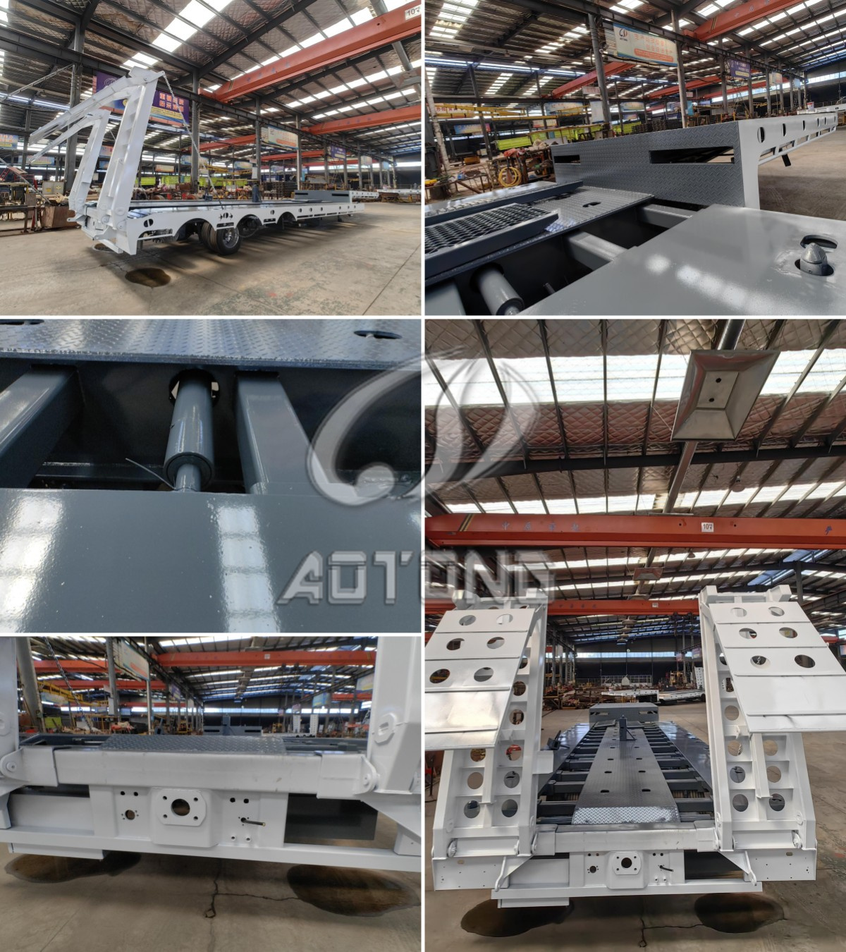 Australia Market 50 or 60 Tons Heavy Duty Goose Neck Semi Trailer with Low Bed Design
