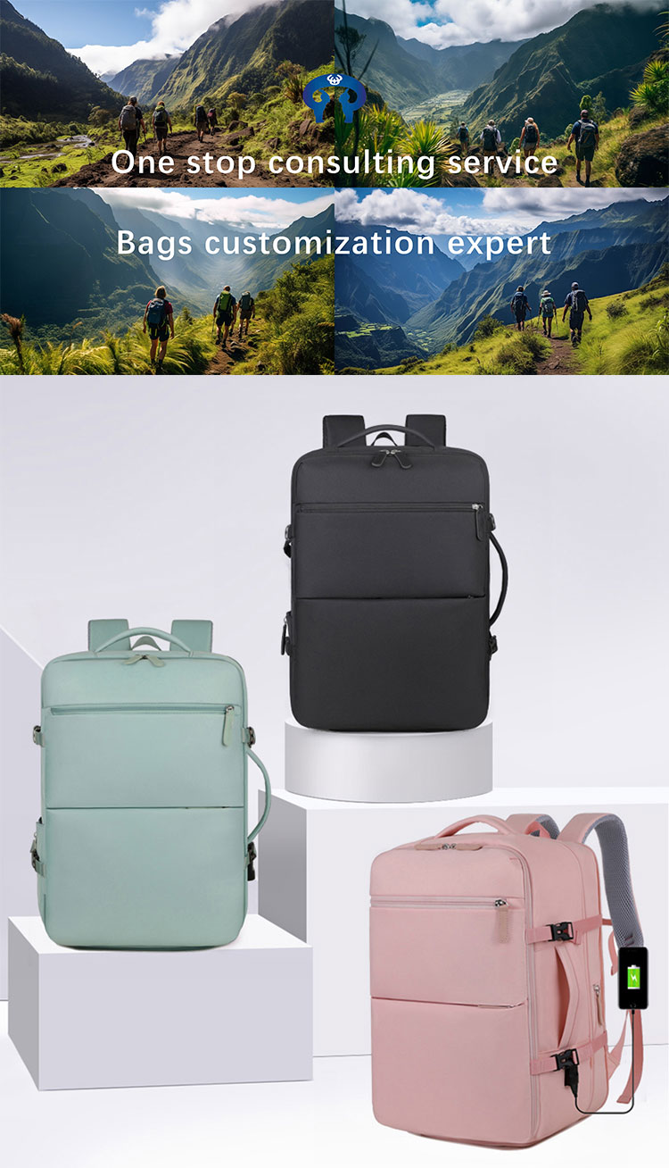 Soft Handle Multifunctional Laptop Backpacks Smart Men Waterproof Custom