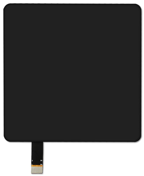 4 Inch Medical Lcd Display All in black 480x480 with MIPI Interface