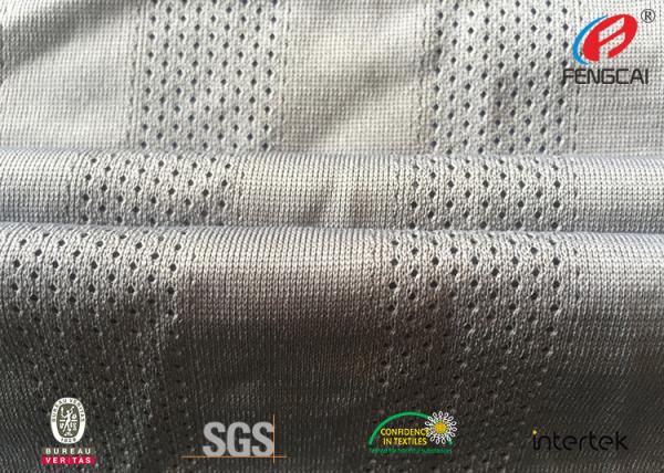 Cheap Fast Dry Fit  Athletic Mesh Knit Fabric , Mesh Football Jersey Fabric By The Yard for sale