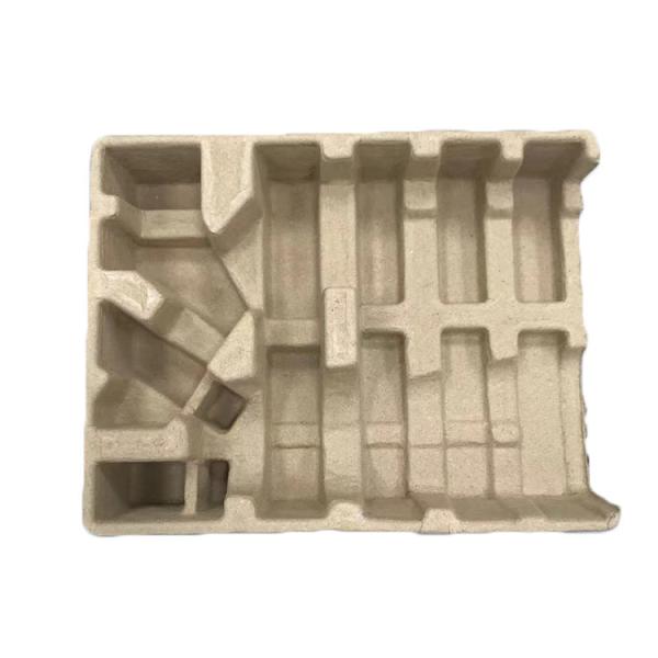 Recyclable Bagasse Pulp Tray Custom Corrugated Trays 1.5mm Thickness