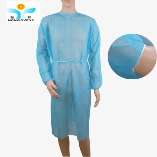 Quality Long Sleeves Disposable Isolation Gown , 18-38gsm Disposable Ppe Gowns wholesale