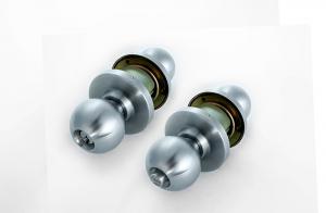 China 304 Stainless Steel Cylinder Door Knobs Cylindrical Knob Handle Lockset on sale