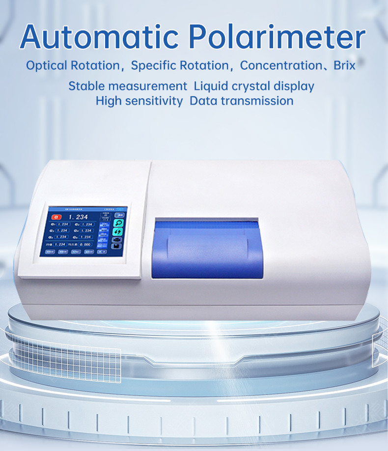 High Accuracy 0.001-0.004 Digital Touch Screen Laboratory Sugar Automatic Polarimeter