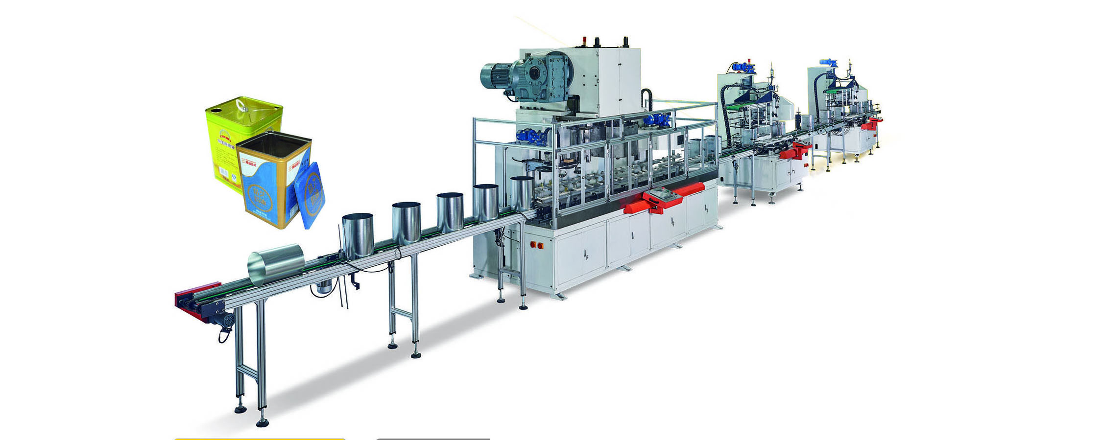 45CPM 18L Can Making Machine Automatic For 150mm Height Oil Tin Can