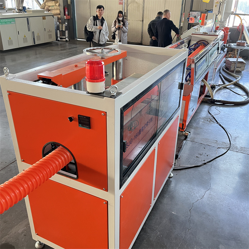 Pp Pe Plastic Pipe Extruder Single Wall Corrugated Pipe Machine With Electric Power