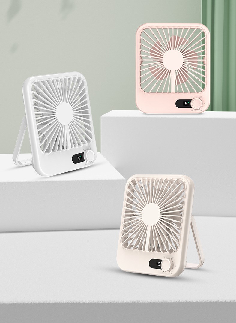 Portable USB Rechargeable Aromatherapy Handheld Fan Silent Table Mini Fan for Office Needs