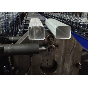 Quality Color Plate Tube Roll Forming Machine For Rectangular Downspout 21 Stations wholesale