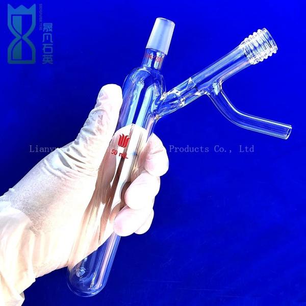 Quality High Temperature Fused Quartz Threaded Tube Ground Quartz Glass Tube wholesale