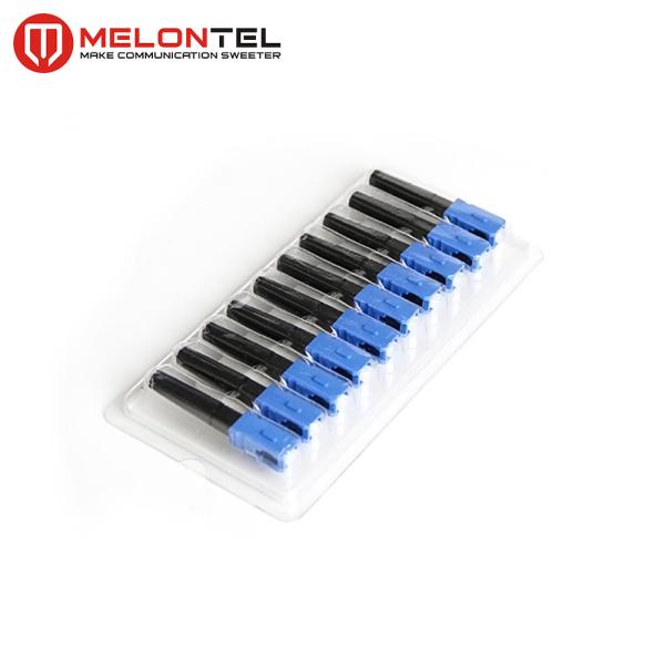 Blue FTTH Fiber Optic Connectors Short Type MT1041-SC Fast Connect