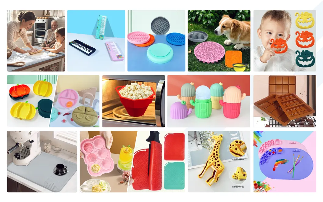 Food Grade Silicone Baking Pan for Air Fryer Foldable Baking Pan Liner, Electric Oven, Microwave Oven