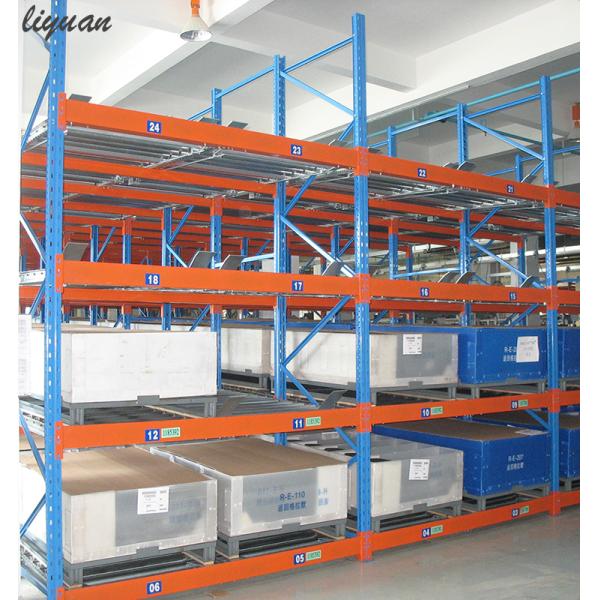 Anti Corrosion Gravity Flow Pallet Rack Robot Welding Warehouse Storage Shelves