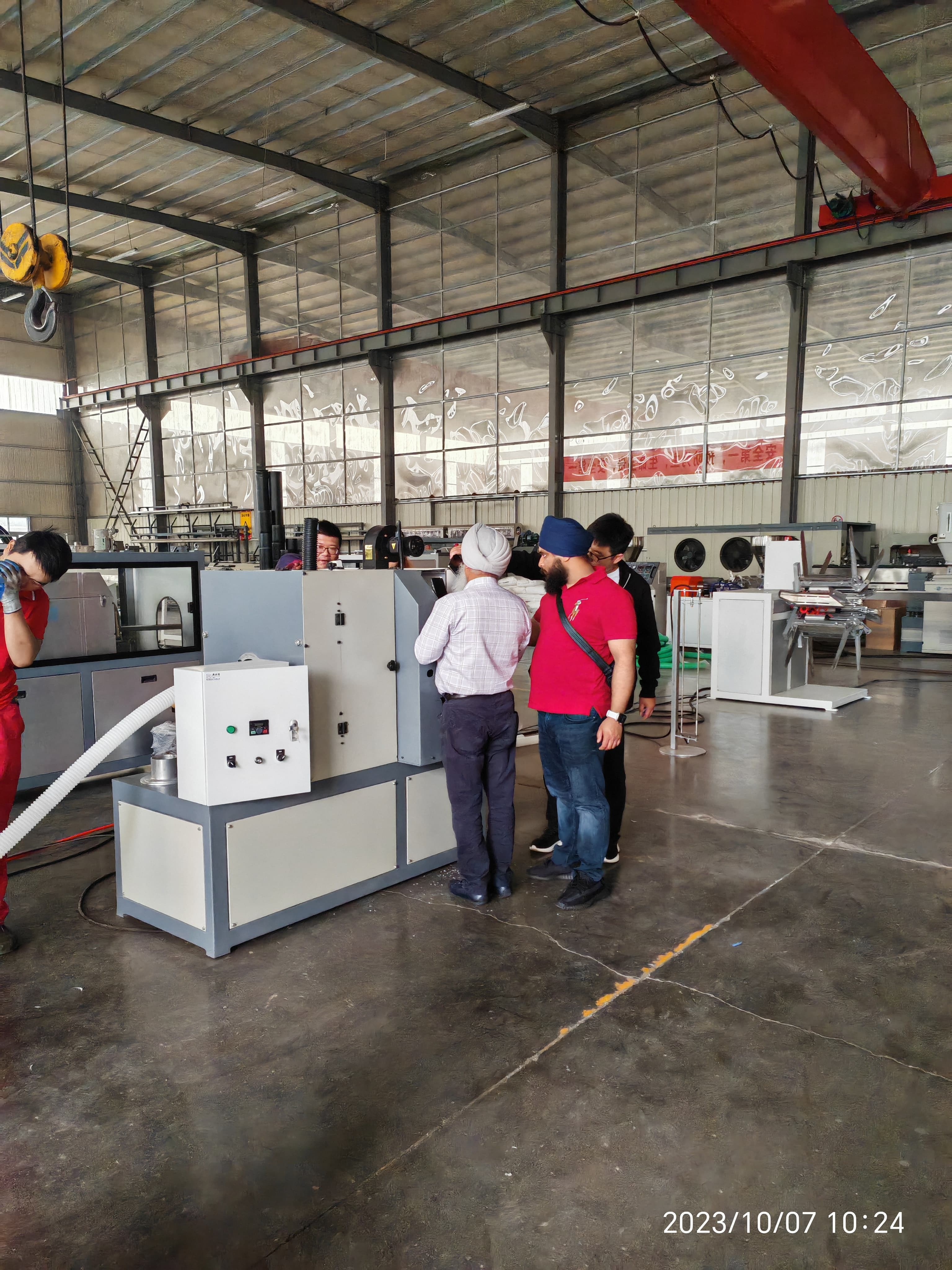 75mm Screw Diameter Corrugated Pipe Extrusion Line for HDPE Single Wall Cable Duct 380V/50Hz Voltage