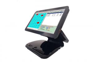 Quality 15 Inch Dual Screen POS , POS Terminal Hardware Stable Power Supply Durable wholesale