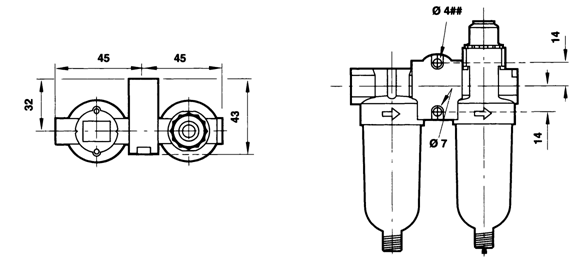 G3/8" Air Filter Regulator And Lubricator With Brass Filter Element