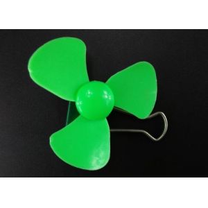 Green 3 Vanes Plastic Propeller Injection Molding 60mm Environmental Standard