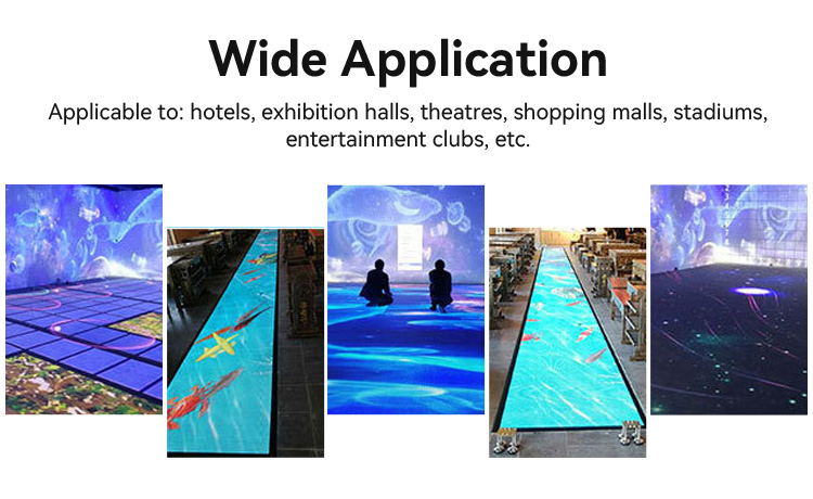20m Interactive Sensor Floor Tile Screen High Pressure P3.91 Indoor Led Display