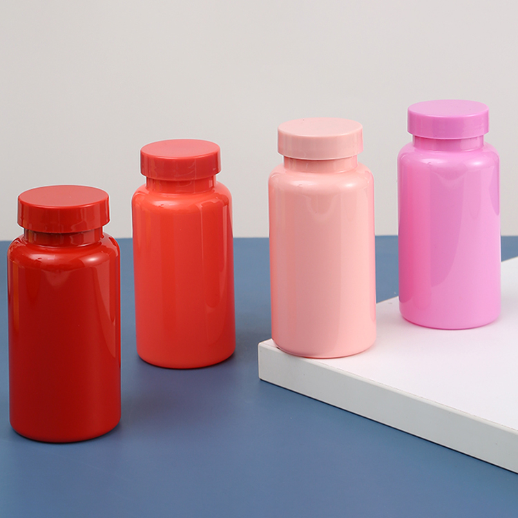 Collar Material Sport Nutrition Supplement Private Label Empty Food Grade Black Protein Powder Bottle with Customized Colors
