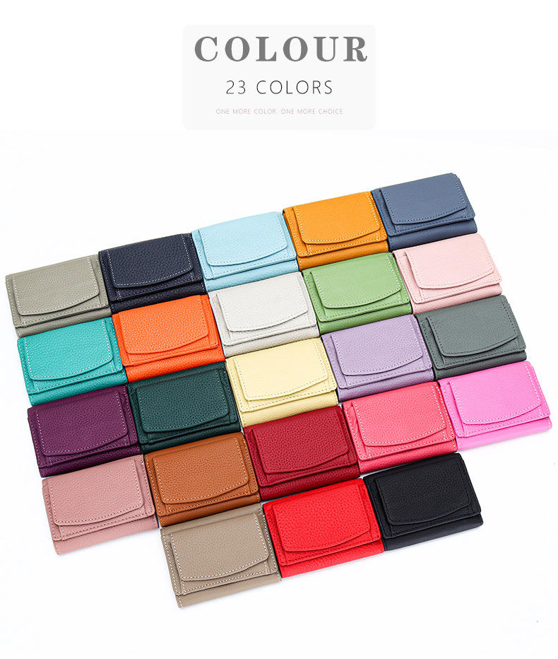 Short Fashion Women's Wallet with Large Capacity Multi-card Slots and Anti-theft Design