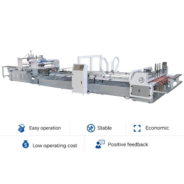7.8kw Gluing Corrugated Carton Box Machine 2.5T