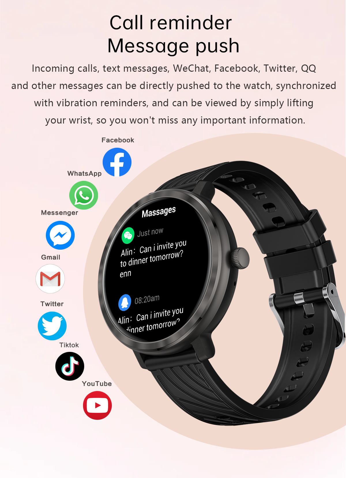 Eraysun Fashion AMOLED Smart Watch NX27 1.19inch BT Call Female Physiology Pressure Women Watches IP68 NX27 Smartwatch