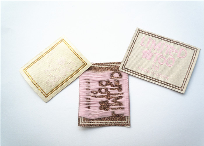 Washable Clothing Label Tags / Custom Clothing Woven Label Green