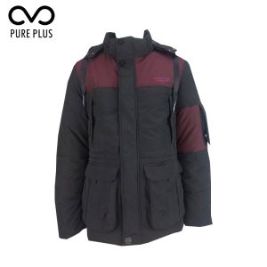 Quality Multi Functional Hooded Padded Jacket Mens Stock Garment ISO Standard wholesale