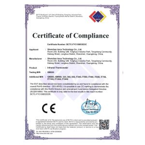 Shenzhen Kace Technology Co., Ltd. Certifications