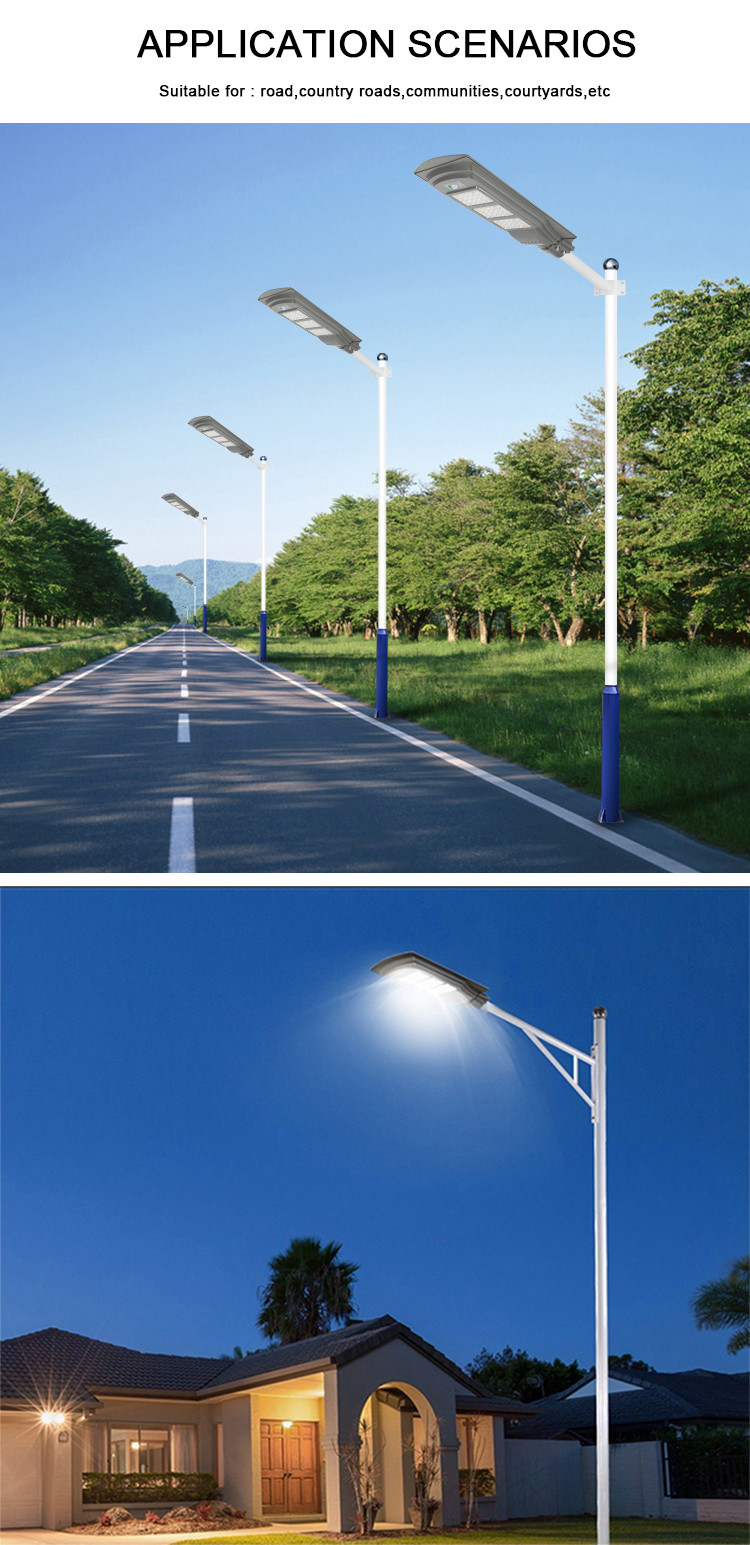High Quantity CE Solar LED Street Lamp with Auto Intensity Control for Road