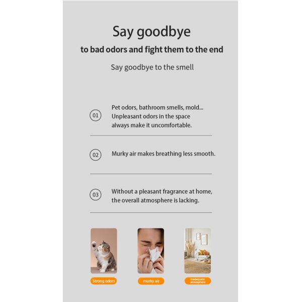 Floor Standing Column Commercial Aroma Diffuser 1400ml Oil Capacity 5000cbm Coverage