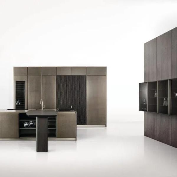 Classic European Aluminum Stainless Lacquer Granite Large Storage Kitchen