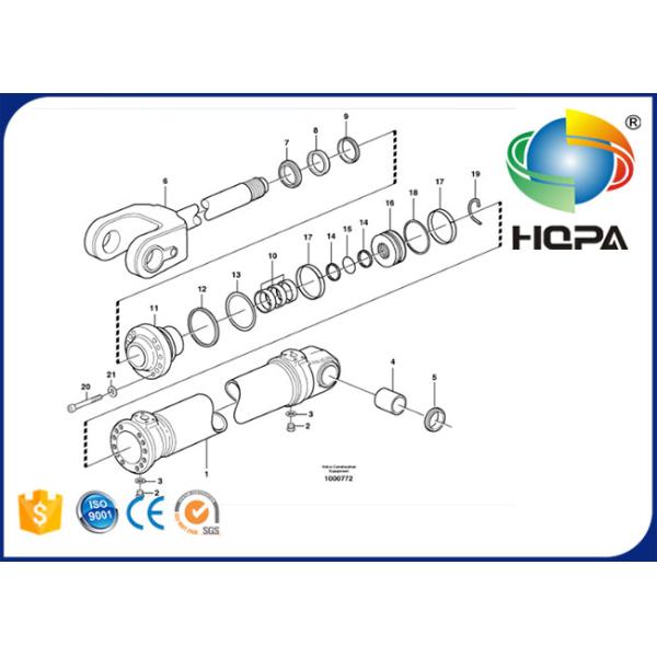 VOLVO Loader L110E L110F L120E L120F Lifting Cylinder Seal Kit VOE11708825 VOE11709384
