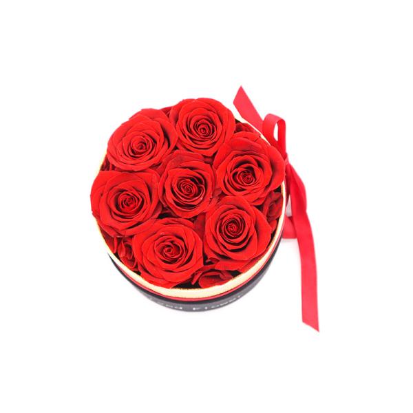 Beautiful Color Favor Gift Boxes , Eternal Love Preserved Flowers In A Box