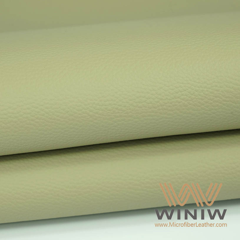 1.4mm thickness Lychee Textured Soft Solid Color Bags Vegan Leather