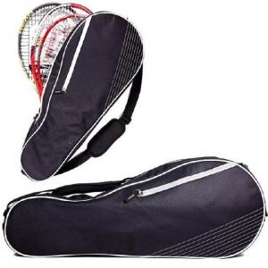 China 600D Polyester Fabric Tennis Racket Bag With Padded Shoulder Strap And Tote Handle on sale