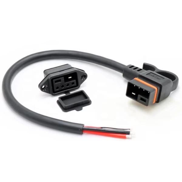 40A Electric Vehicle Charging Connector 2+4 Pin Male And Female Plug Connector