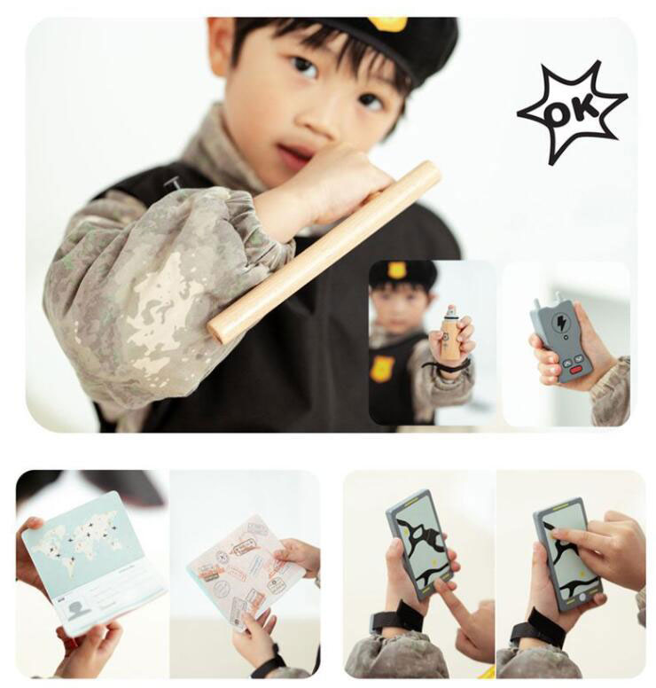 Picture-Perfect Wooden Toy Set Ideal for Children's Role-Playing and Home Simulation
