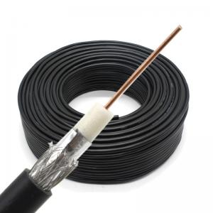 China Low Loss 75 Ohm RG59 RG6 Coaxial Cable 100% Copper Conductor 300m One Roll on sale