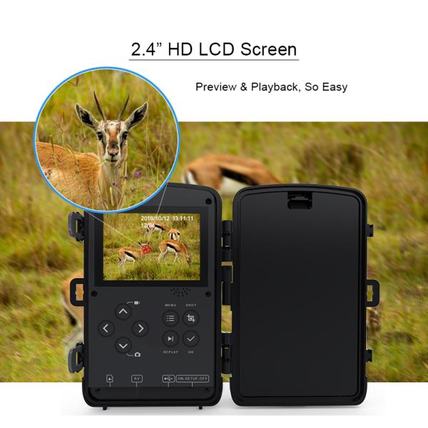 120 Degree Hunting Game Camera Waterproof 32mp Ip66 Trail Camera Night Vision
