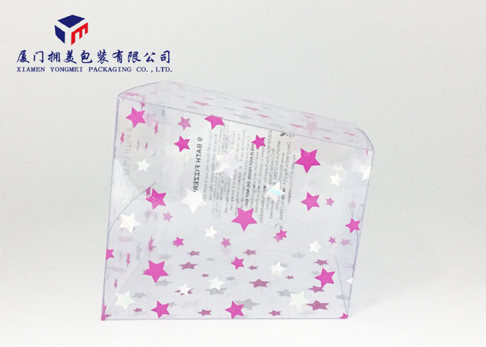 Trapezoid Shape 0.3mm Clear Plastic Box Packaging Reusable Offset Printing