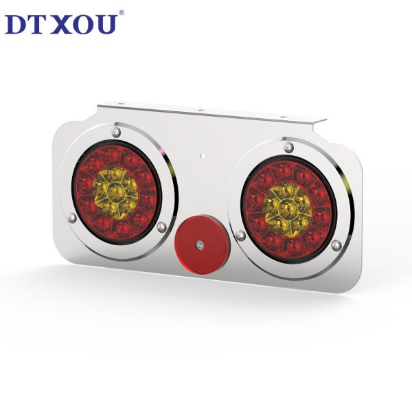 4 inch Red Screw Mount Combination Tail Lights